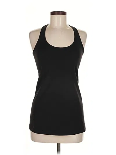 Pre-owned Lululemon Athletica Tank Top Black Halter Neckline Tops