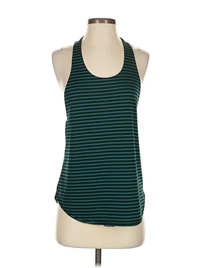 Pre-owned Calia By Carrie Underwood Tank Top Teal Halter Neckline Tops In Blue