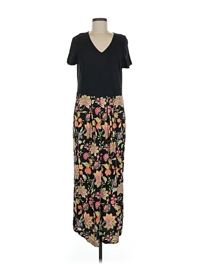 Pre-owned Jjill Casual Dress In Black