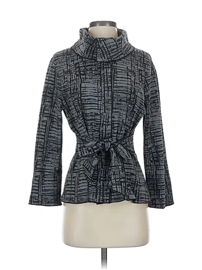 Pre-owned Susan Bristol Coat In Gray