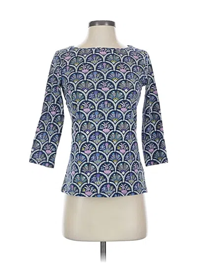 Pre-owned Talbots 3/4 Sleeve T-shirt In Blue