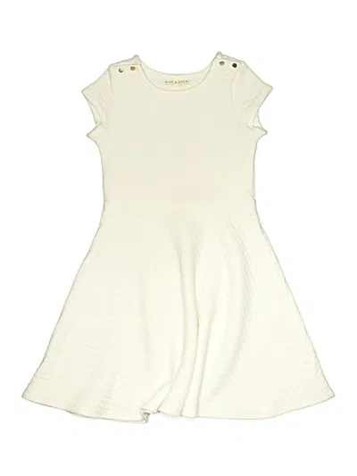 Pre-owned Hope & Henry Kids' Dress In White