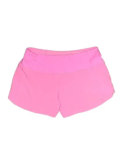 Pre-owned Lululemon Athletica Athletic Shorts In Pink