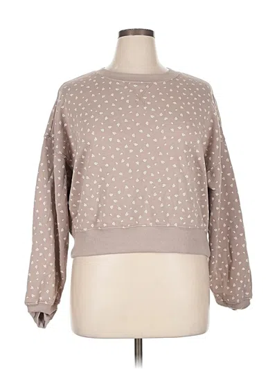 Pre-owned Pink Republic Pullover Sweater In Brown