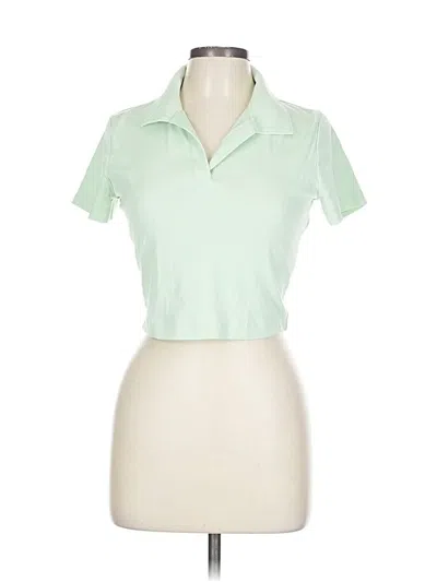 Pre-owned Uniqlo Short Sleeve Polo Shirt In Green