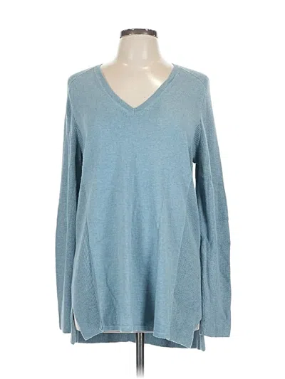 Pre-owned Jjill Pullover Sweater In Blue