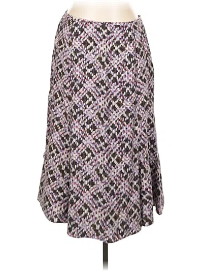Pre-owned Talbots Silk Skirt In Purple