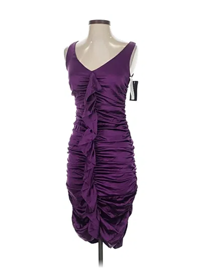 Nicole Miller Collection Cocktail Dress In Purple
