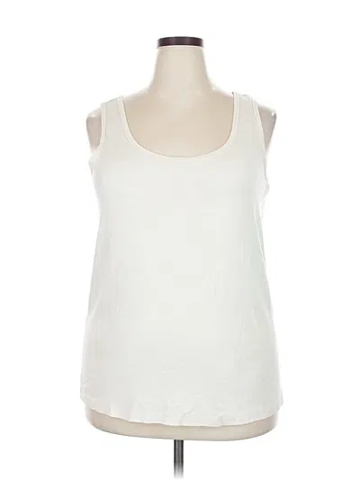 Pre-owned Terra & Sky Sleeveless T-shirt In White