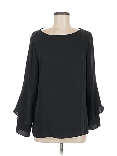 Pre-owned Chico's 3/4 Sleeve T-shirt In Black