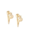 Jw Anderson Double-sphere Gold-plated Ring