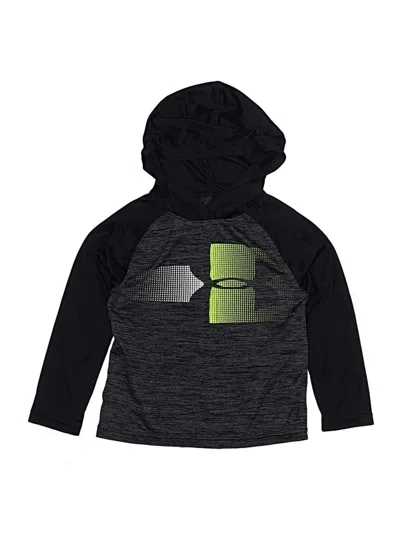 Pre-owned Under Armour Kids' Zip Up Hoodie In Black