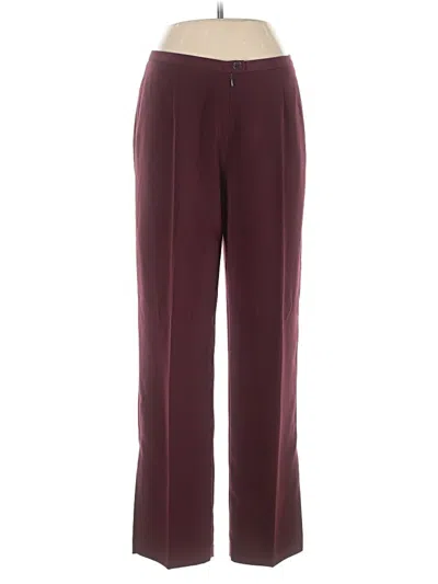 Pre-owned Newport News Casual Pants In Burgundy