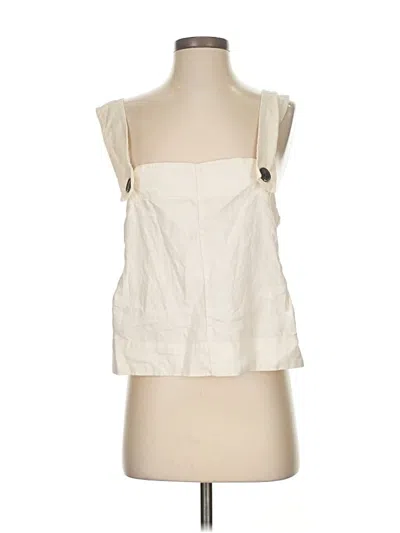Pre-owned Everlane Sleeveless Blouse In White