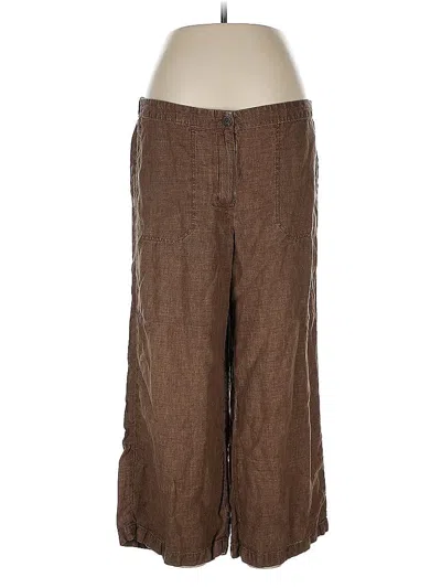 Pre-owned Jjill Casual Pants In Brown