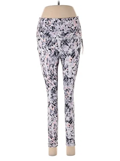 Pre-owned Gaiam Leggings In Silver