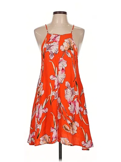 Pre-owned Minkpink Casual Dress In Orange