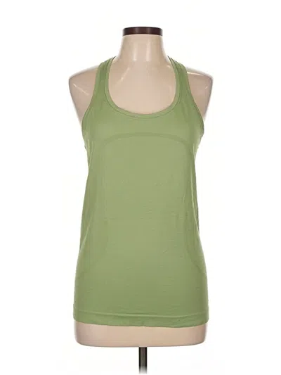 Pre-owned Lululemon Athletica Active Tank Top In Green