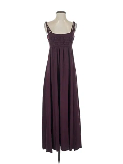 Pre-owned Max Studio Casual Dress In Burgundy