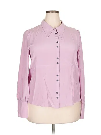 Pre-owned Kate Spade New York 3/4 Sleeve Blouse In Purple