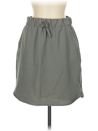 Pre-owned Lululemon Athletica Casual Skirt In Gray