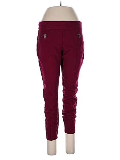 Pre-owned Maurices Casual Pants In Burgundy