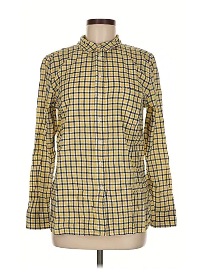 Pre-owned Gap Long Sleeve Button Down Shirt In Yellow