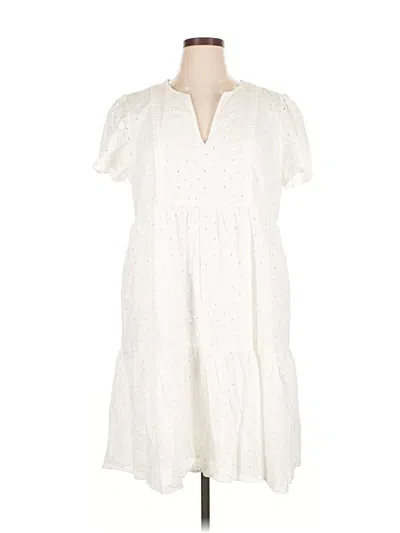 Pre-owned Knox Rose Casual Dress In White