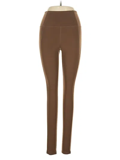 Pre-owned Girlfriend Collective Active Pants In Brown