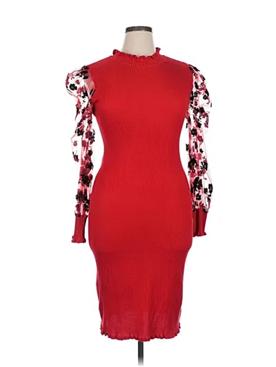Pre-owned Almost Famous Cocktail Dress In Red