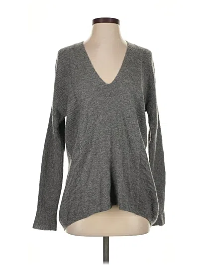 Pre-owned Vince Cashmere Pullover Sweater In Gray