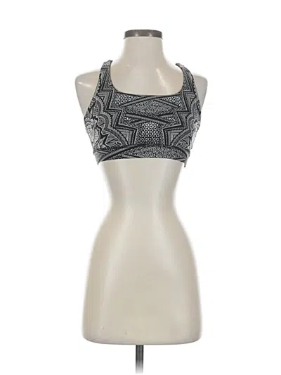 Pre-owned Lululemon Athletica Tank Top Silver Halter Neckline Tops