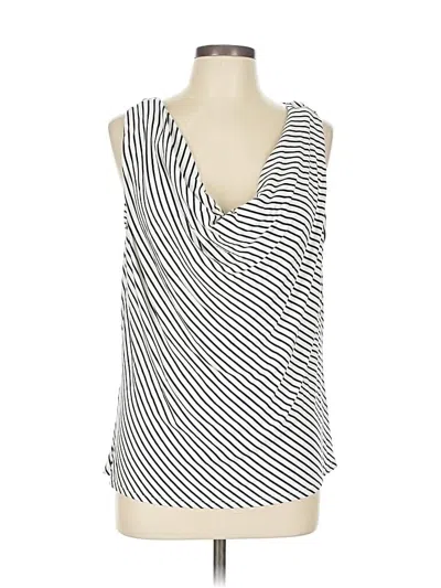 Pre-owned Nine Britton Sleeveless Blouse In Silver