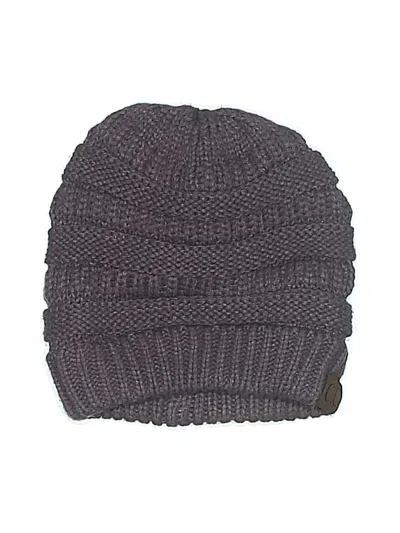 Pre-owned C.c Exclusives Beanie Hat In Purple