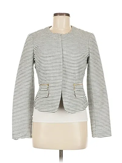 Pre-owned Katherine Barclay Blazer Jacket In White
