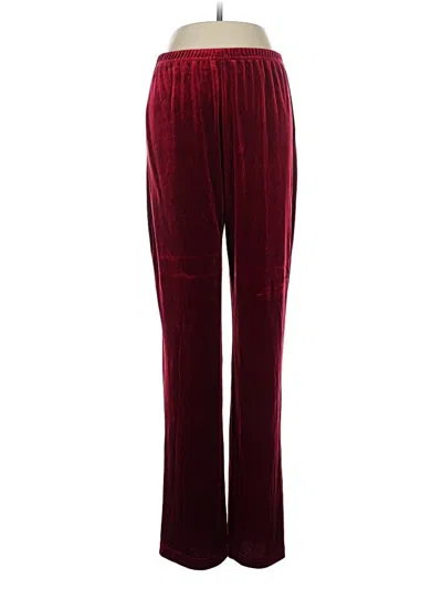 Pre-owned Carole Little Casual Pants In Burgundy