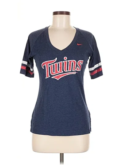 Pre-owned Nike Short Sleeve T-shirt In Blue