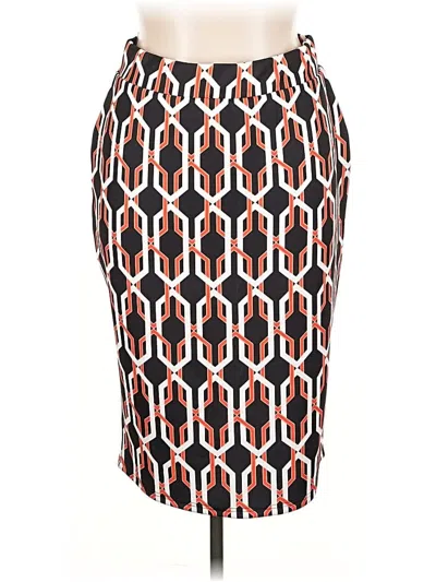 Pre-owned New York And Company Casual Skirt In Orange