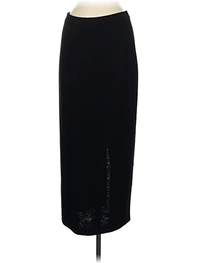 Pre-owned St John Formal Skirt In Black