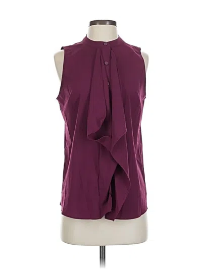 Pre-owned Banana Republic Factory Store Sleeveless Blouse In Burgundy
