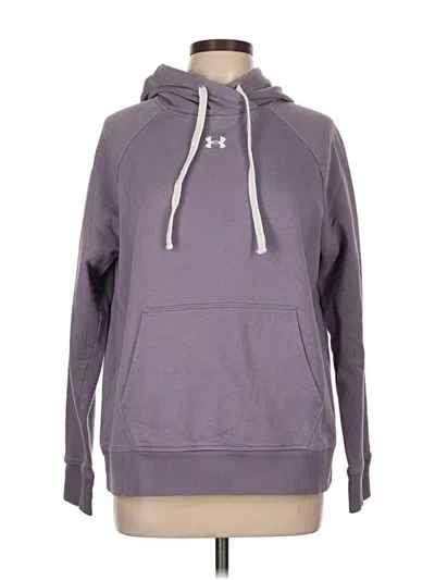 Pre-owned Under Armour Pullover Hoodie In Purple