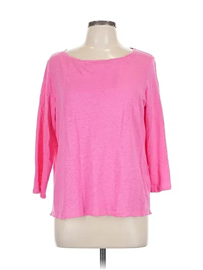 Pre-owned Majestic Filatures 3/4 Sleeve T-shirt In Pink