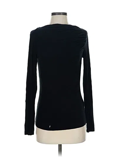 Pre-owned Elie Tahari Long Sleeve T-shirt In Black