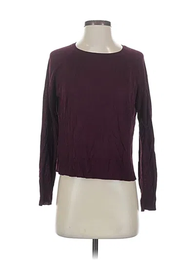 Pre-owned Zara Pullover Sweater In Burgundy
