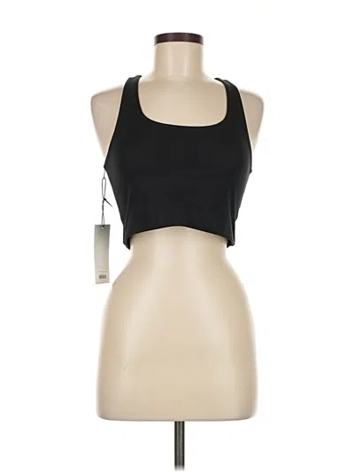 Pre-owned Girlfriend Collective Tank Top Black Halter Neckline Tops