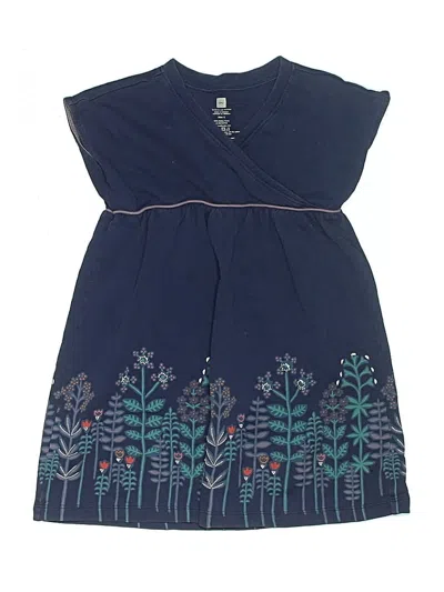 Pre-owned Tea Kids' Dress In Blue