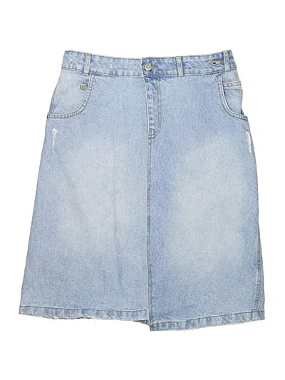 Pre-owned Zara Kids' Denim Skirt In Blue