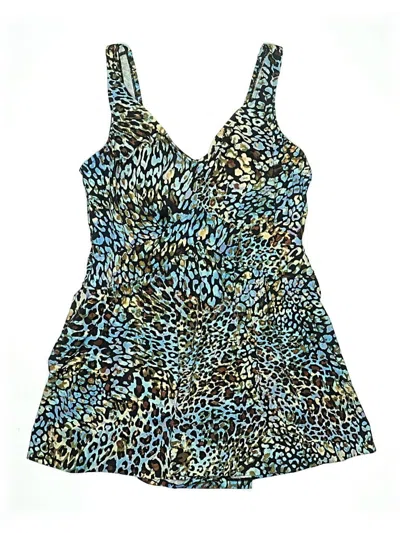 Pre-owned Maxine Of Hollywood Swimsuit Cover Up In Blue
