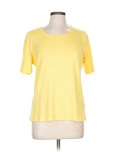 Pre-owned Chico's Short Sleeve T-shirt In Yellow