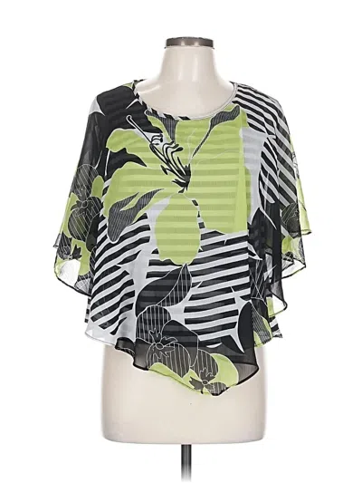 Pre-owned Alfred Dunner Short Sleeve T-shirt In Green